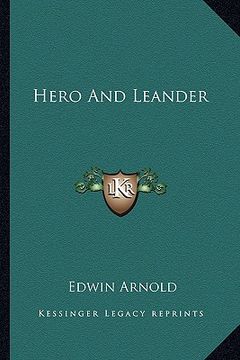 portada hero and leander (en Inglés)