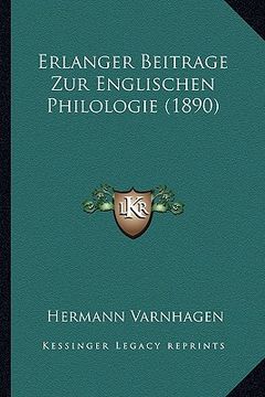 portada Erlanger Beitrage Zur Englischen Philologie (1890) (en Alemán)
