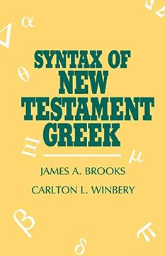 portada Syntax of new Testament Greek 