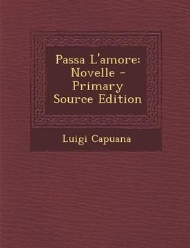 portada Passa L'Amore: Novelle (in Italian)