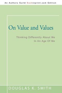 portada on value and values (in English)