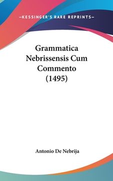 portada Grammatica Nebrissensis Cum Commento (1495) (en Latin)