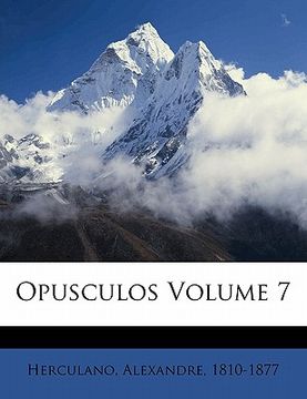 portada Opusculos Volume 7 (in Portuguese)