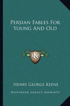 portada persian fables for young and old (in English)