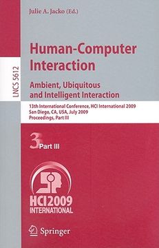 portada human-computer interaction. ambient, ubiquitous and intelligent interaction (en Inglés)