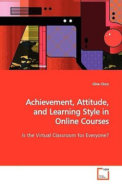 portada achievement, attitude, and learning style in online courses