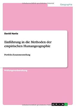 portada Einfuhrung in Die Methoden Der Empirischen Humangeographie