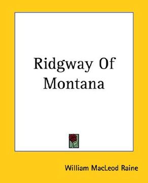 portada ridgway of montana (en Inglés)