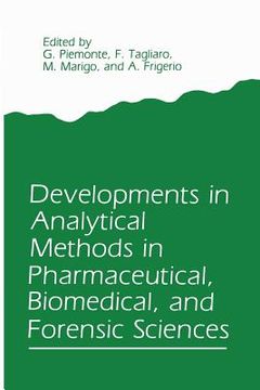 portada Developments in Analytical Methods in Pharmaceutical, Biomedical, and Forensic Sciences