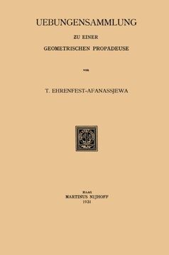 portada Uebungensammlung zu einer Geometrischen Propädeuse (German Edition)