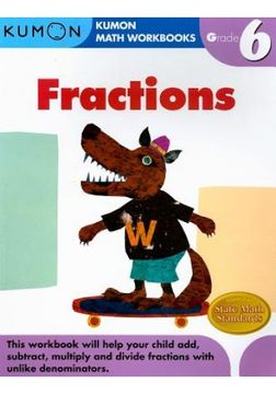 portada Grade 6 Fractions (Kumon Math Workbooks) (en Inglés)