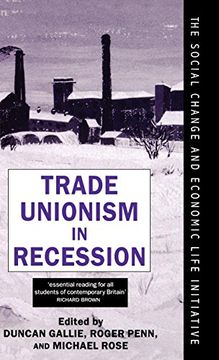 portada Trade Unionism in Recession (in English)