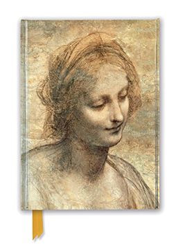 portada Leonardo da Vinci: Detail of the Head of the Virgin (Foiled Journal) (Flame Tree Nots) (en Inglés)
