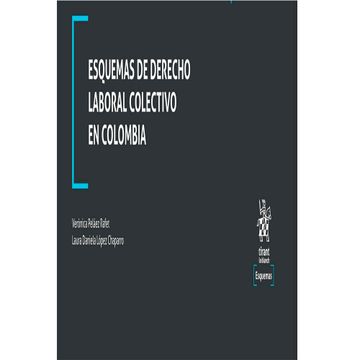 portada Esquemas de Derecho Laboral Colectivo en Colombia