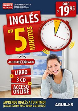 portada Inglés en 100 Días - Inglés en 5 Minutos: Aprende Inglés a tu Ritmo Cada Lección Sólo Toma 5 Minutos (in Spanish)