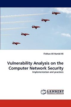 portada vulnerability analysis on the computer network security (in English)
