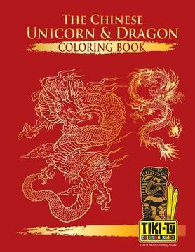 portada The Chinese Unicorn & Dragon coloring book (en Inglés)