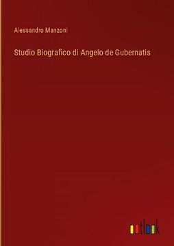 portada Studio Biografico di Angelo de Gubernatis (en Italiano)