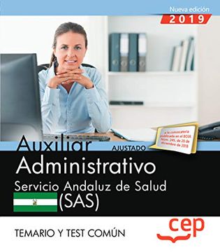 portada Auxiliar Administrativo. Servicio Andaluz de Salud (Sas). Temario y Test Común