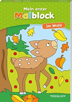 portada Mein Erster Malblock. Im Wald: Malen für Kinder ab 4 Jahren (Malbücher und -Blöcke) (en Alemán)
