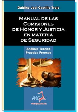 portada MANUAL DE LAS COMISIONES DE HONOR Y JUSTICIA EN MATERIA DE SEGURIDAD