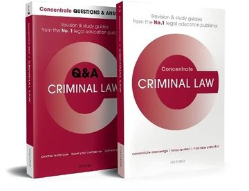 portada Criminal law Revision Concentrate Pack: Law Revision and Study Guide 