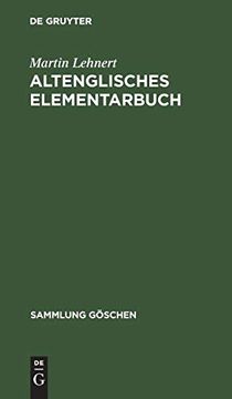 portada Altenglisches Elementarbuch (en Alemán)