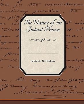 portada the nature of the judicial process