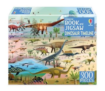 portada Usborne Book and Jigsaw Dinosaur Timeline