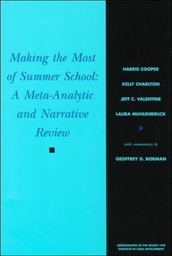 portada making the most of summer school - a meta-analytic and narrative review: monographs of the society for research in child development