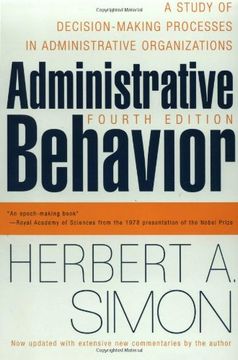 portada Administrative Behavior, 4th Edition (en Inglés)