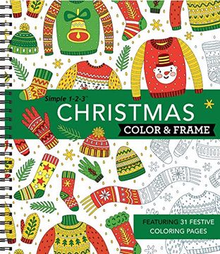 portada Color & Frame - Christmas (Coloring Book) (en Inglés)