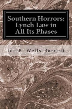 portada Southern Horrors: Lynch Law in All Its Phases (en Inglés)