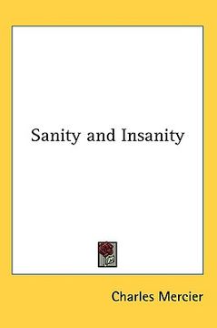 portada sanity and insanity (en Inglés)