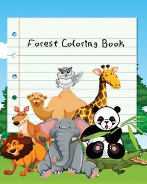 portada Forest Coloring Book: For Children Ages 4-8 (en Inglés)