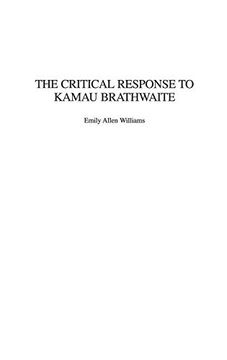 portada The Critical Response to Kamau Brathwaite 