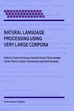 portada natural language processing using very large corpora (in English)