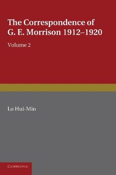 portada The Correspondence of g. E. Morrison 1912 1920 (en Inglés)