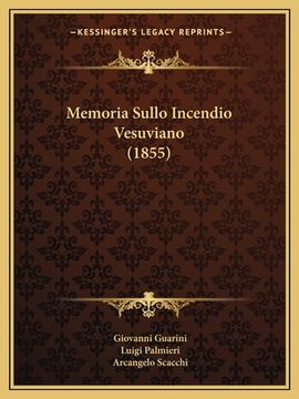portada Memoria Sullo Incendio Vesuviano (1855) (en Italiano)