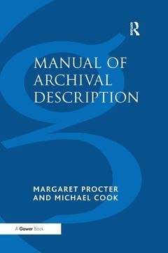 portada Manual of Archival Description (en Inglés)