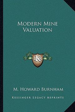 portada modern mine valuation (en Inglés)