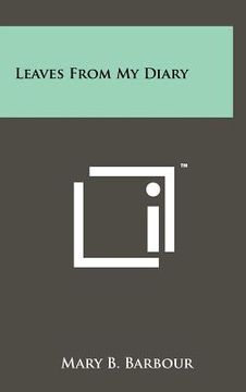 portada leaves from my diary (in English)