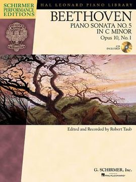 portada Beethoven: Sonata No. 5 in C Minor, Opus 10, No. 1 [With CD (Audio)] (en Inglés)