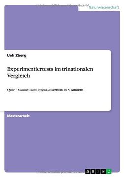 portada Experimentiertests im trinationalen Vergleich (German Edition)