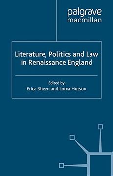 portada Literature, Politics and Law in Renaissance England (Language, Discourse, Society)