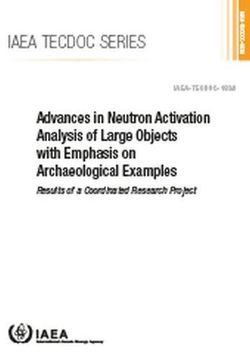 portada Advances in Neutron Activation Analysis of Large Objects with Emphasis on Archaeological Examples: Results of a Coordinated Research Project: IAEA Tec (in English)