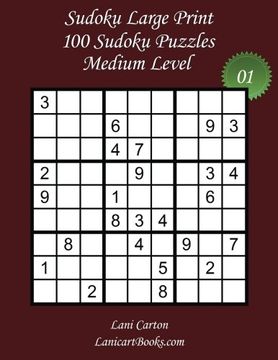 portada Sudoku Large Print - Medium Level - N°1: 100 Medium Sudoku Puzzles – Puzzle Big Size (8.3"x8.3") and Large Print (36 points): Volume 1