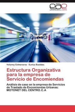 portada estructura organizativa para la empresa de servicio de encomiendas (in Spanish)