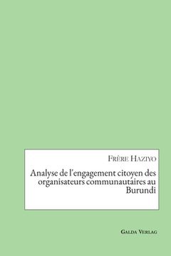 portada Analyse de l'engagement citoyen des organisateurs communautaires au Burundi (in French)