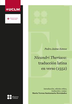 portada Nicandri Theriaca: Traduccion Latina en Verso (1552)